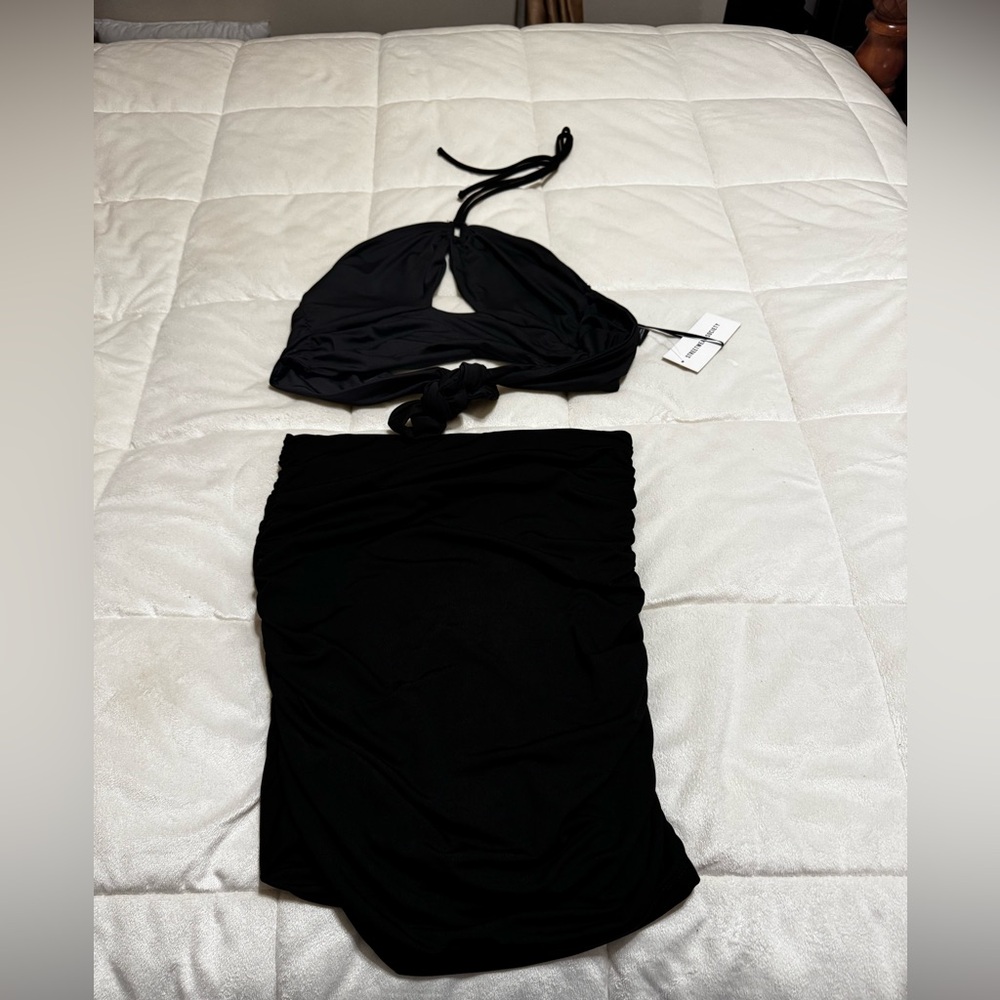 Streetwear Society Black Halter Dress